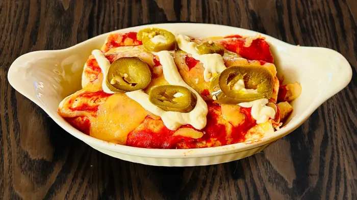Birria Beef Enchiladas - Mexican food at Sierra Paphos